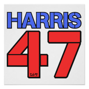 PÔSTER HARRIS-WALZ 2024 ELEIÇÕES NOS EUA DEMOCRATAS