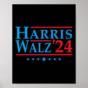 Poster Harris Walz 2024 Votação Patriótica Tim Waltz