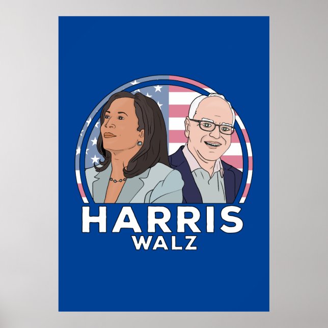 Poster Harris Walz Election (Frente)