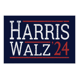 Pôster Harris Walz Eleição 2024 I