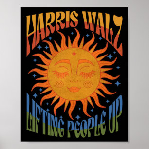 Poster Harris Wheimer 2024 Levantando as Pessoas Kamala H