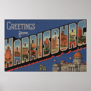 Pôster Harrisburg, Pensilvânia - grandes cenas da letra