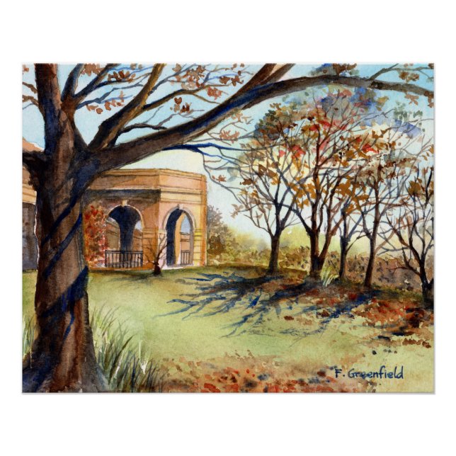 Pôster Harrogado do Jardim Vale por Farida Greenfield (Frente)