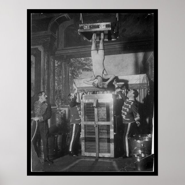 Pôster Harry HOUDINI Escape Artist Water Torture (Frente)