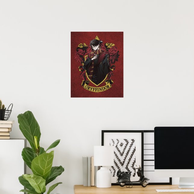 Poster HARRY POTTER™ | Anime HARRY POTTER™ Crest (Escritório em casa)