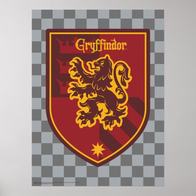 Poster Harry Potter | Brasão de Orgulho da Casa Gryffindo (Frente)