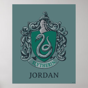 Poster Harry Potter Brasão de Slytherin Verde
