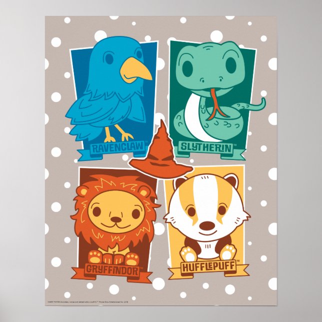 POSTER HARRY POTTER™ | CASAS DE HOGWARTS™ (Frente)