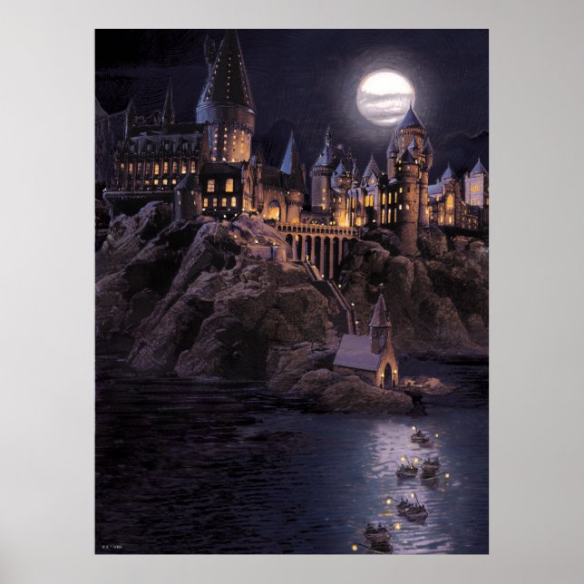 Poster Harry Potter Castle | Lago Excelente a Hogwarts (Frente)