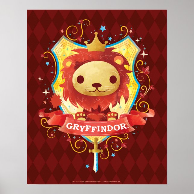 Poster Harry Potter | Encantador Brasão GRYFFINDOR™ (Frente)