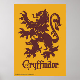 Poster Harry Potter   Gráfico de Leão Gryffindor