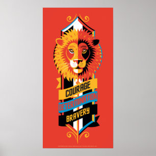 Poster Harry Potter   GRYFFINDOR™ Brasão de Característic