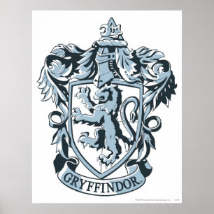 Poster Harry Potter Gryffindor Crest Azul