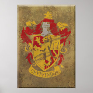 Poster Harry Potter  Gryffindor - Retro House Crest