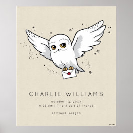 Poster Harry Potter | Hedwig Baby Birth Stats