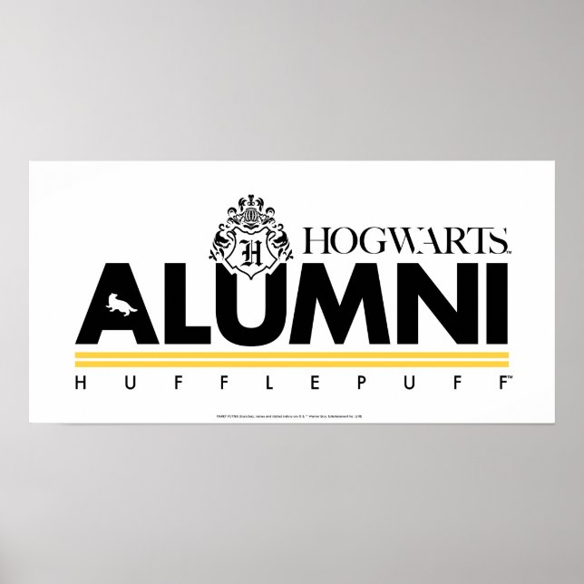 Poster Harry Potter | HOGWARTS™ Alumni HUFFLUFF™ (Frente)