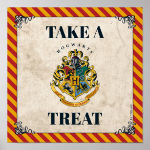 Poster Harry Potter Hogwarts Aniversário Toma Sinal De Tr