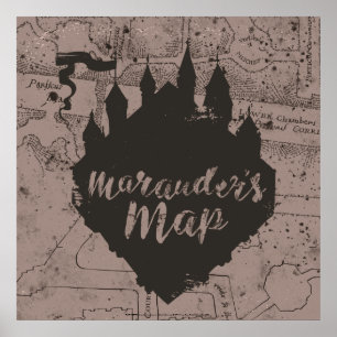 Poster Harry Potter   HOGWARTS™ Castle Marauder's Map