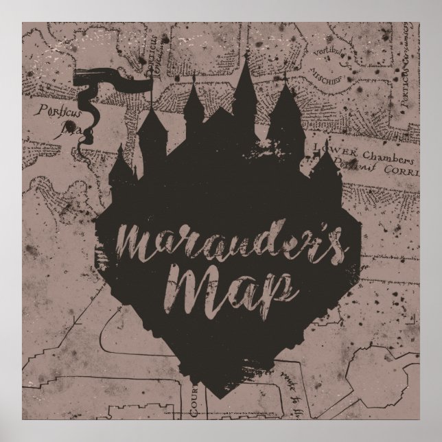 Poster Harry Potter | HOGWARTS™ Castle Marauder's Map (Frente)