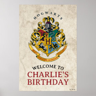 Poster Harry Potter Hogwarts Crest Birthday