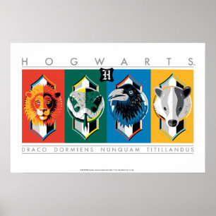 Poster Harry Potter   HOGWARTS™ House Sigils