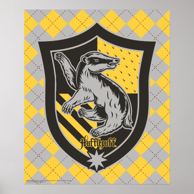 Poster Harry Potter | Hufflepuff House Pride Crest (Frente)