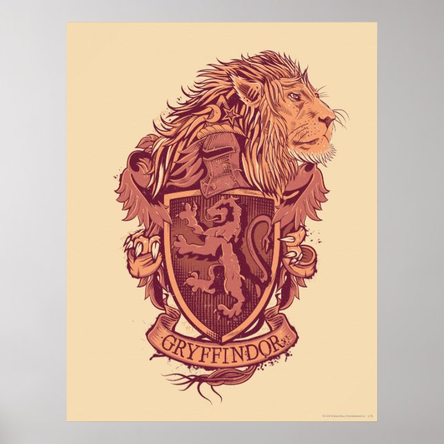 Poster Harry Potter | Paixão De Leão Gryffindor (Frente)