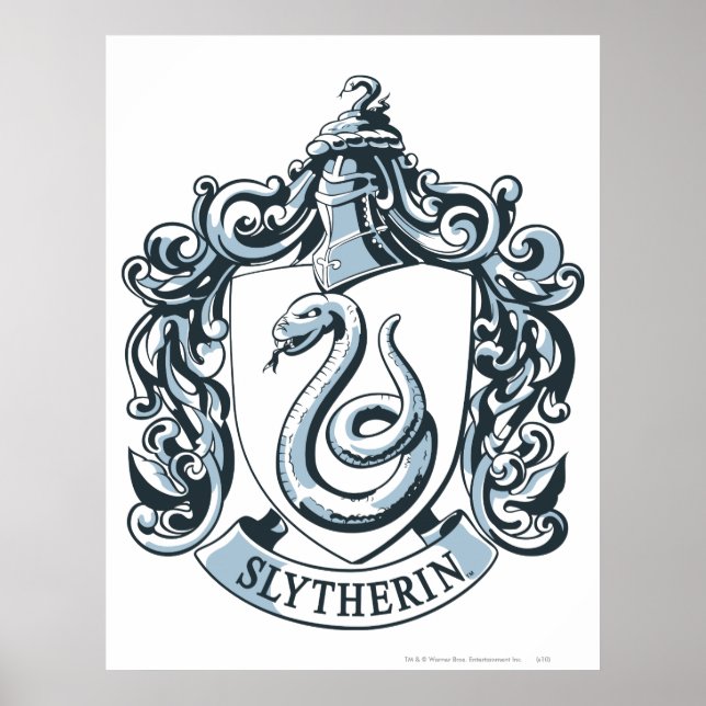 Poster Harry Potter | Paixão De Slytherina - Azul De Gelo (Frente)