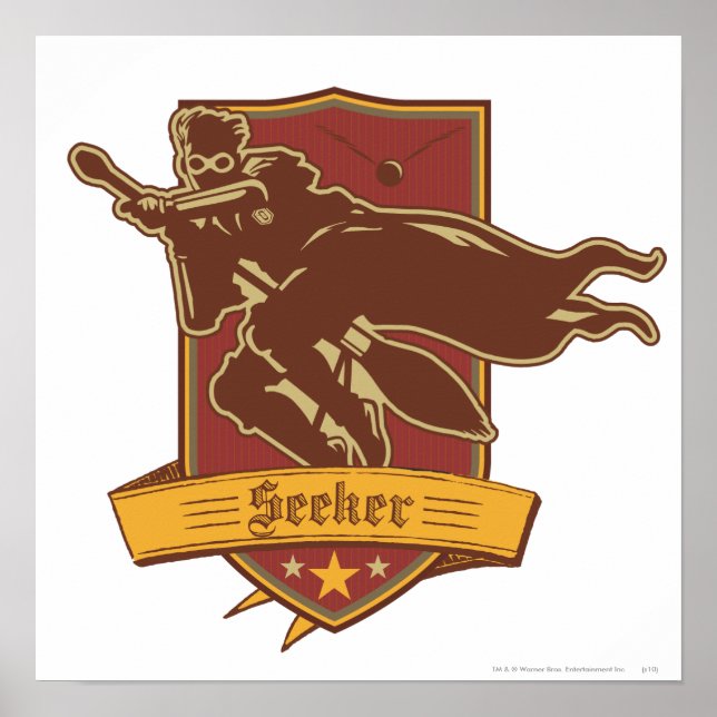 Pôster Harry Potter | QuIDDITCH™ Seeker Crest (Frente)