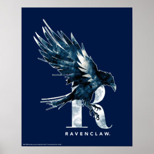 Poster Harry Potter   RAVENCLAW™ Raven Watercolor