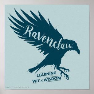 Poster Harry Potter   Silhueta da RAVENCLAW™ Tipografia