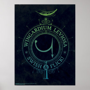 Poster Harry Potter Spell   Gráfico Wingardium Leviosa