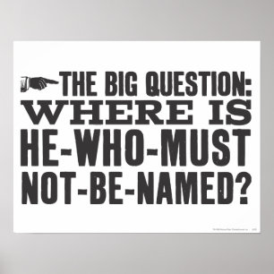 Pôster Harry Potter Spell   Onde está o Voldermort?