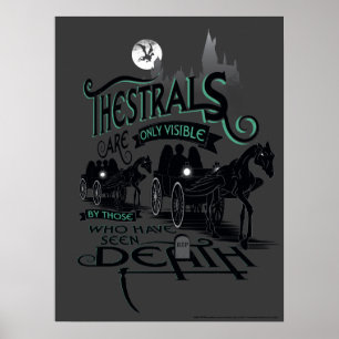 Poster Harry Potter   Thestrals Tipografia Gráfico