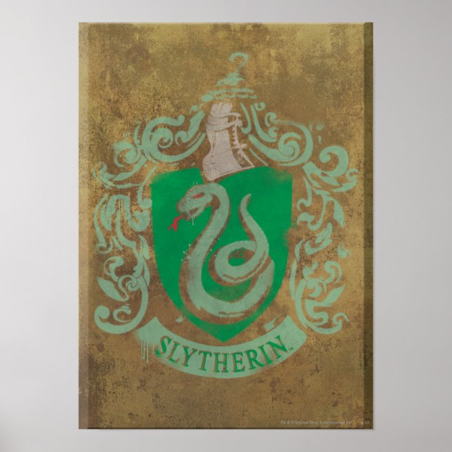 Poster Harry Potter | Vintage Slytherin (Frente)