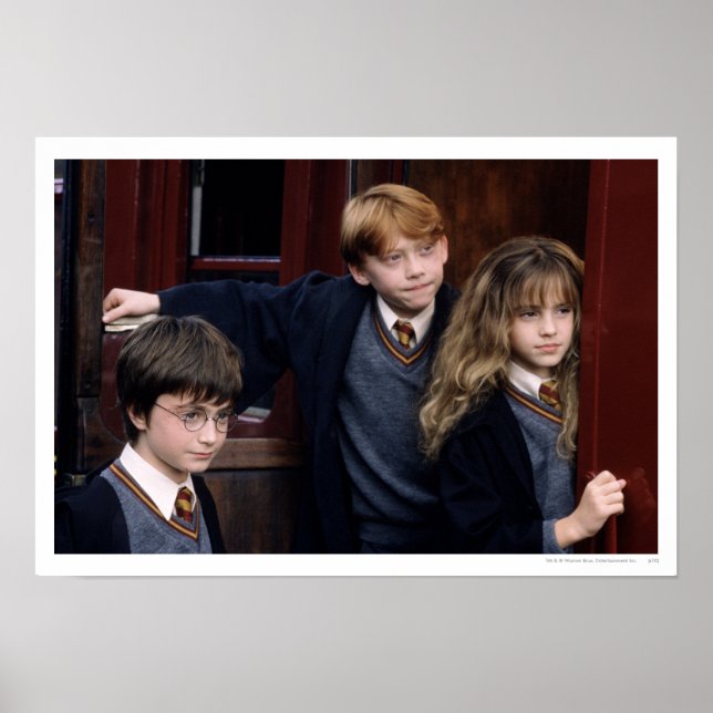 Pôster Harry, Ron e Hermione (Frente)