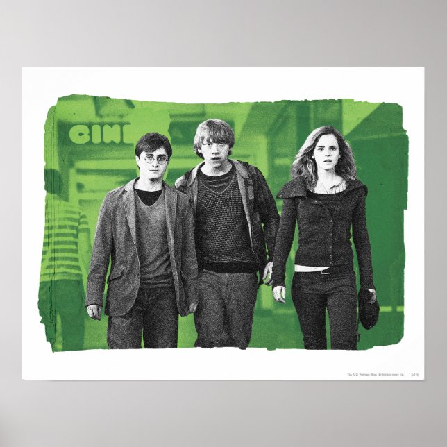 Poster Harry, Ron e Hermione 1 (Frente)