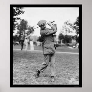 Pôster Harry Vardon, seis vezes campeão de golfe aberto d