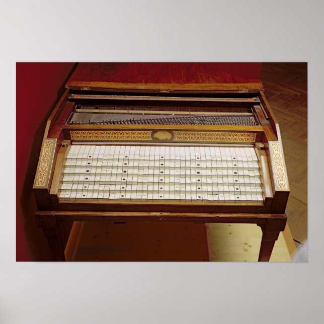 Pôster Harsichord, por Johann Jakob Konnicke , 1796 (Frente)