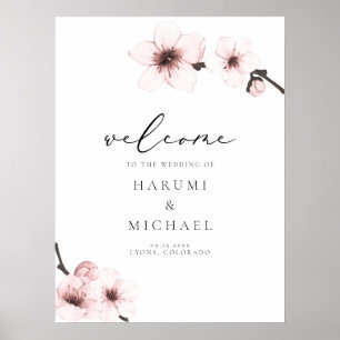 Poster HARUMI Sakura Berry Blossom Boas-vindas