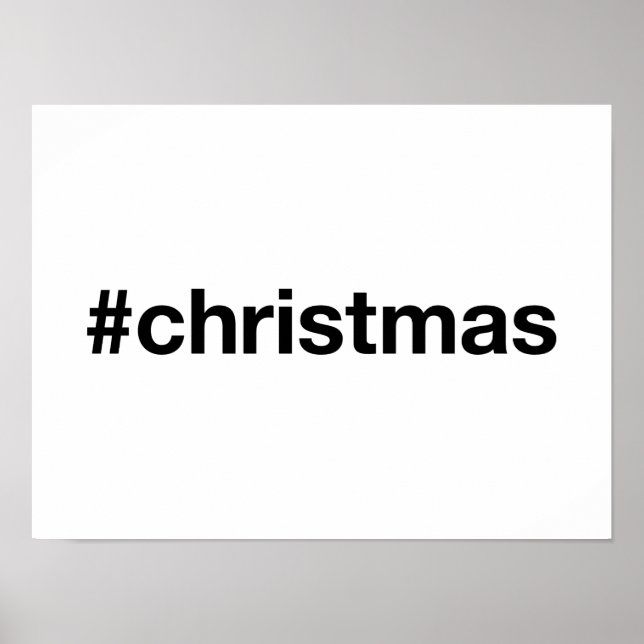 Poster Hashtag CHRISTMAS (Frente)