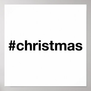 Poster Hashtag CHRISTMAS