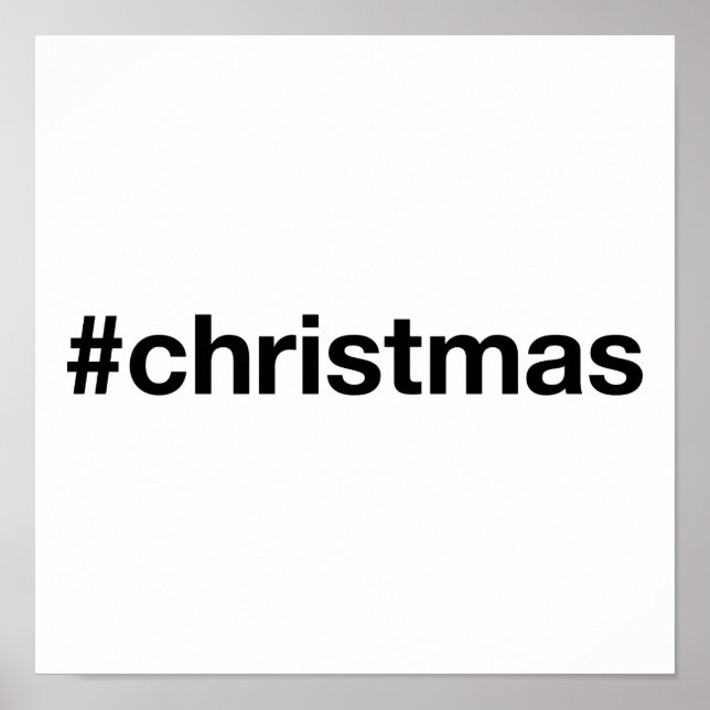 Poster Hashtag CHRISTMAS (Frente)