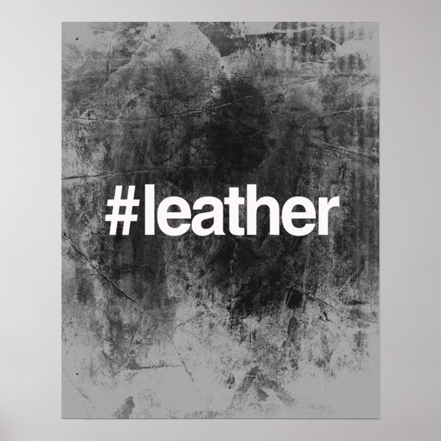 PÔSTER HASHTAG LEATHER (Frente)