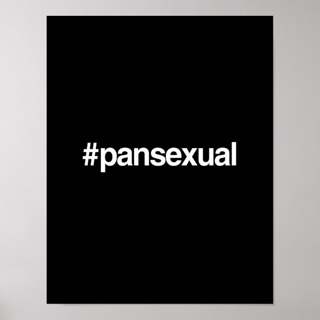 PÔSTER HASHTAG PANSEXUAL (Frente)