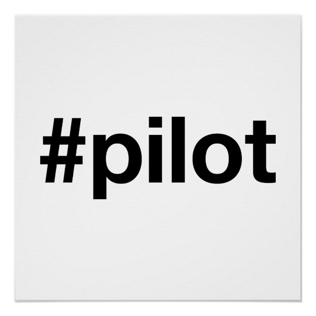 Pôster Hashtag PILOT (Frente)