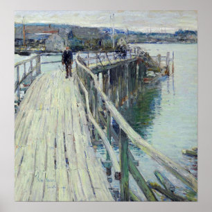 Poster Hassam - Dock Scene Gloucester 1894