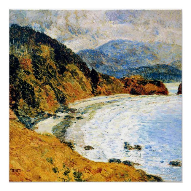 Pôster Hassam - Ecola Beach, Oregon (Frente)