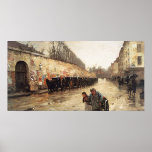 Poster Hassam - Estação De Cabina Rue Bonaparte 1887
