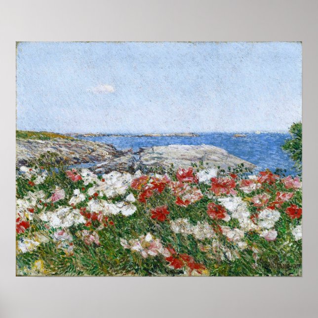 Poster Hassam - Papoulas Nas Ilhas De Shoals 1890 (Frente)